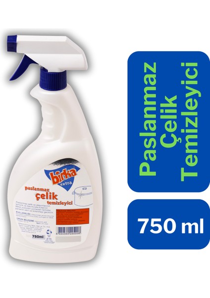 Extra Paslanmaz Çelik Yüzey Temizleyicisi 750 ml – Üstün Temizlik, Maksimum Koruma