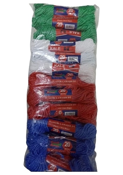 Kale Plastik Çamaşır Ipi 20 Metre 24 Adet