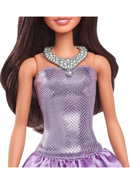 Mor Metalik Elbiseli Büyüleyici Parti Bebeği HYT92 fiyatları