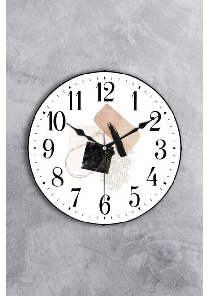 36 cm Gerçek Bombe Cam Akar Saniye Sessiz Mekanizma Dekoratif Duvar Saati