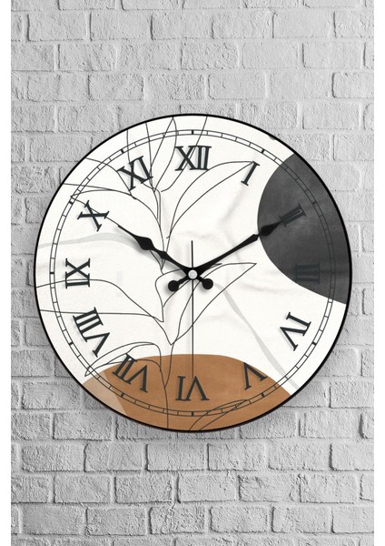 Muyika Arte Oval Gerçek Cam 36CM Duvar Saati Pds-36