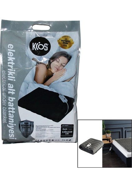 Elektrikli Alt Battaniyesi Çift Kişilik 120X150CM