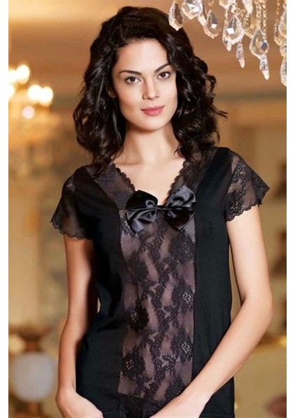 Şahinler Bayan Dantelli Kısa Kol Atlet B461