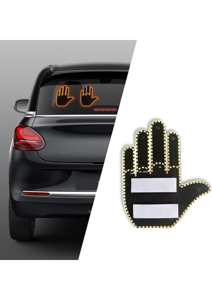 Parmak Işığı LED Araba Arka Pencere Burcu, Uzaktan Kumandalı Araba Parmak Hareketi Işığı, El Komik Araba Kamyon Araba Aksesuarları (Yurt Dışından) fiyatları