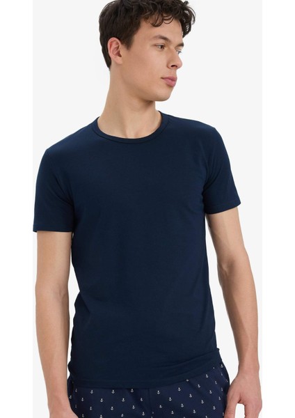 Slim Fit Dar Kesim Bisiklet Yaka Üst L4885AZ25SP