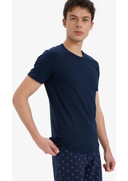 Slim Fit Dar Kesim Bisiklet Yaka Üst L4885AZ25SP fırsatları