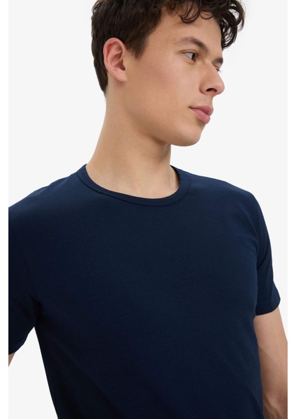 Slim Fit Dar Kesim Bisiklet Yaka Üst L4885AZ25SP indirimleri