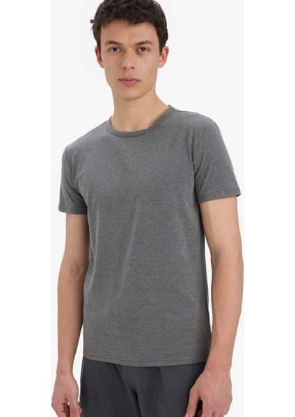 Slim Fit Dar Kesim Bisiklet Yaka Üst L4885AZ25SP