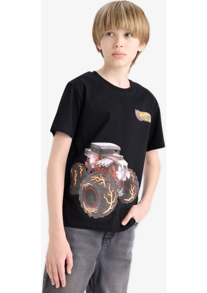 Erkek Çocuk Hot Wheels Bisiklet Yaka Kısa Kollu Tişört E4824A825SM fırsatları