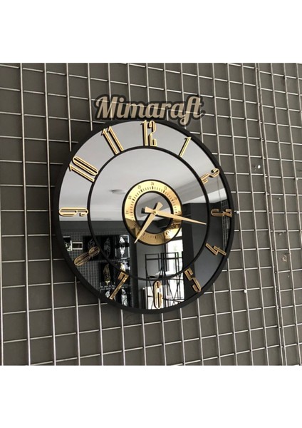 Özel Seri Aynalı Duvar Saati - 50 cm