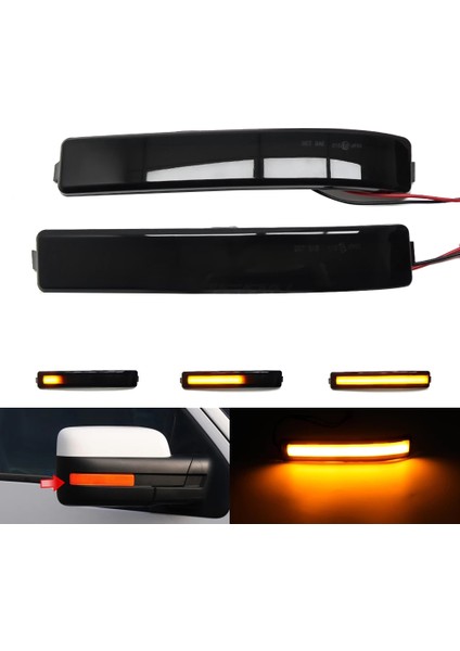 Araba LED Dinamik Dönüş Sinyal Lambası Dikiz Aynası Lambası Ford F-Serisi F-150 F150 2009-2014 Svt Raptor (Yurt Dışından) fırsatları