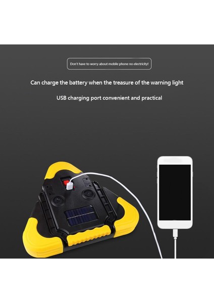 LED Araç Uyarı Işığı Üçgen Uyarı Işığı Su Geçirmez Üçgen Acil Durum Işığı Çok Fonksiyonlu Güvenlik Uyarı Işareti (Yurt Dışından) fırsatları