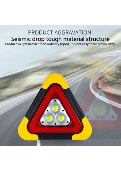 LED Araç Uyarı Işığı Üçgen Uyarı Işığı Su Geçirmez Üçgen Acil Durum Işığı Çok Fonksiyonlu Güvenlik Uyarı Işareti (Yurt Dışından) indirimleri