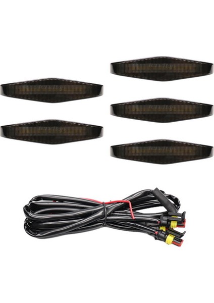 DC12V LED Araba Ön Tampon Kapağı Sis Farları Izgara Işıkları Gündüz Farları Toyota 4runner Trd Pro 2014-2021 Için (Yurt Dışından)