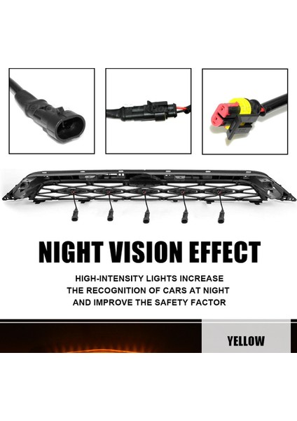 DC12V LED Araba Ön Tampon Kapağı Sis Farları Izgara Işıkları Gündüz Farları Toyota 4runner Trd Pro 2014-2021 Için (Yurt Dışından) modelleri