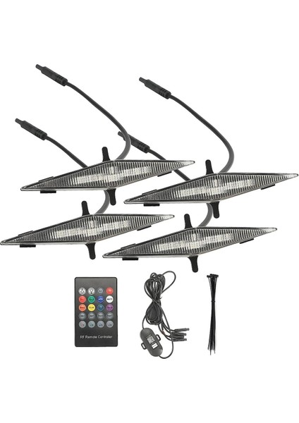 Rgb Izgara LED Işıkları 4 Adet 2014-2019 Toyota 4runner Trd Pro Izgara, Sr5,trd Off-Road, Sınırlı 2014-2023 Trd Pro (Yurt Dışından) modelleri