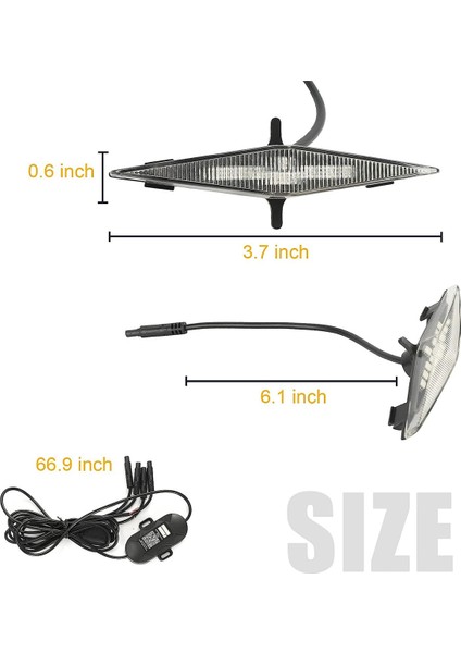 Rgb Izgara LED Işıkları 4 Adet 2014-2019 Toyota 4runner Trd Pro Izgara, Sr5,trd Off-Road, Sınırlı 2014-2023 Trd Pro (Yurt Dışından) fırsatları