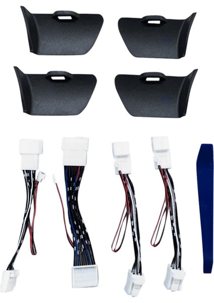 1 Takım Kapı Kase Kol Dayama Atmosfer Işığı Iç LED Mavi Kapı Kase Kolu Çerçeve Işığı Toyota Highlander 2015-2021 Için (Yurt Dışından)