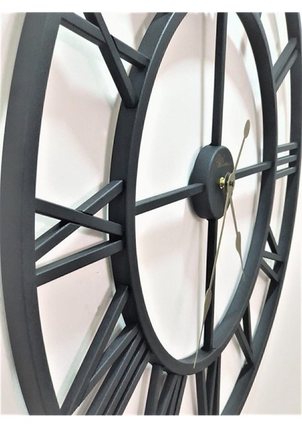 2688 B Ferforje 76 Cm. Iskelet Duvar Saati