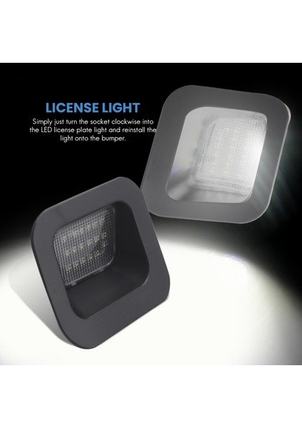 Duman Araba Arka Plaka Işıkları LED Lisans Numarası Plaka Işıkları Dodge Ram 1500 2500 3500 2003-2018 (Yurt Dışından) fırsatları