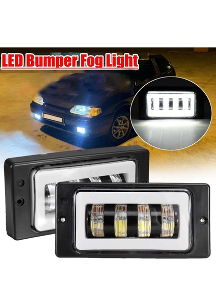 LED Sis Lambası Işıkları, Sis Önleyici Far, 12 24V, Gündüz Farları, Drl Lada 2110 2111 2112 2113 2114 2115 (Yurt Dışından) fiyatları