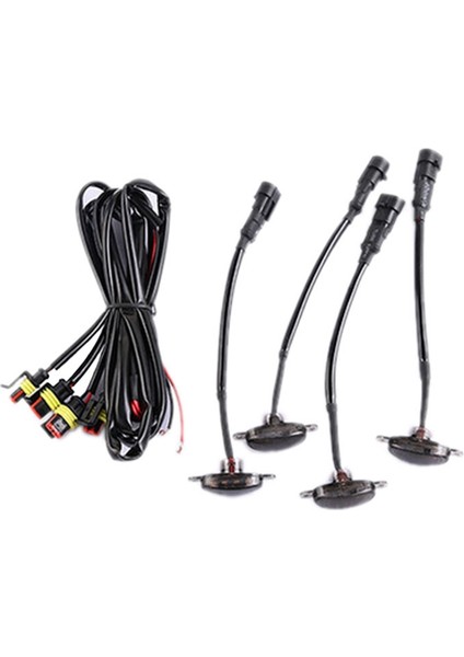 Araba LED Ön Izgara Füme Amber Işık Gündüz Farları Lamba Evrensel Pikap Suv Kamyon Sedan Için (Yurt Dışından)