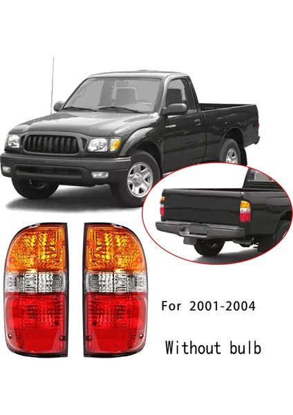 Toyota Tacoma Için 2001-2004 Pikap Tail Işıkları Fren Lambaları Ampul Olmadan Sağ (Yurt Dışından)