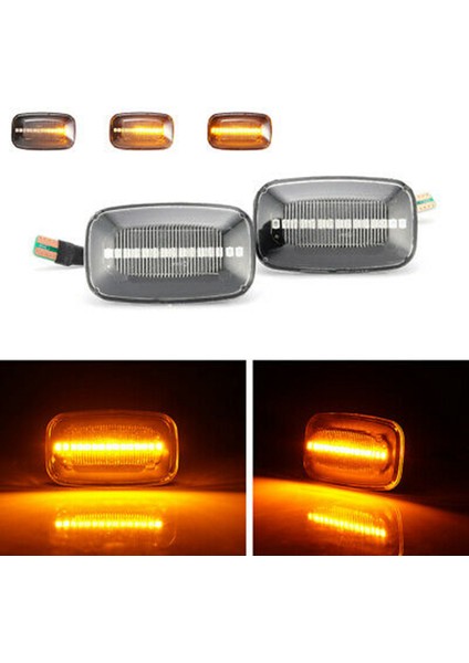 Toyota Land Cruiser Landcruiser 70 80 100 Serisi Için Dinamik LED Yan Işaret Çamurluk Işıkları Akan Dönüş Sinyal Lambası (Yurt Dışından) modelleri