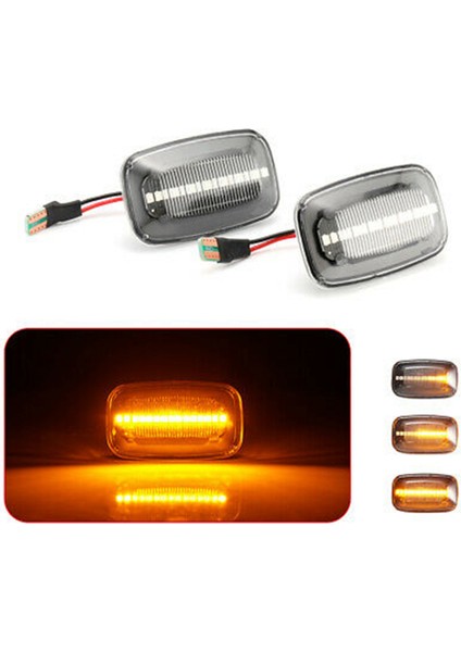 Toyota Land Cruiser Landcruiser 70 80 100 Serisi Için Dinamik LED Yan Işaret Çamurluk Işıkları Akan Dönüş Sinyal Lambası (Yurt Dışından) fırsatları