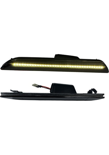 1 Çift Füme Lens Beyaz LED Arka Yan Işaret Lambası Ford-Mustang 2015-2022 Arka Tampon Yan Işaret Lambalarını Değiştirin (Yurt Dışından) modelleri