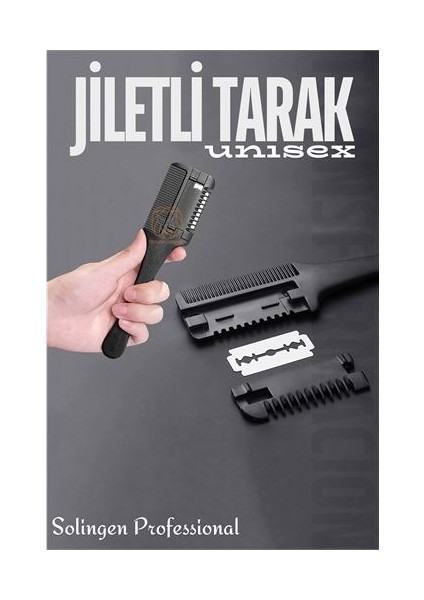 Jiletli Tarak Saç İnceltme Saç Kırığı İçin Jiletli Tarak