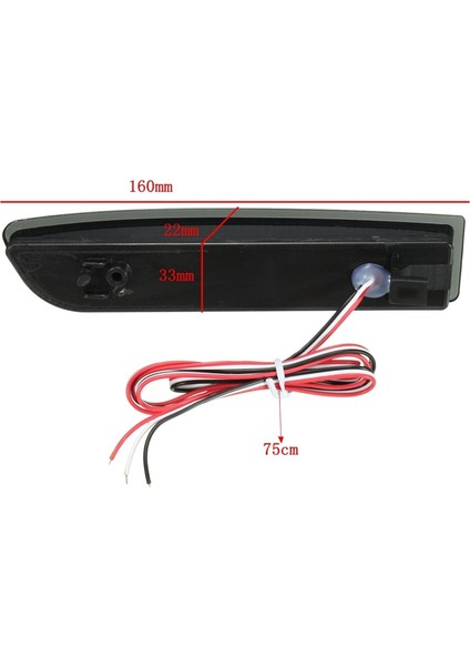 2x Araba LED Kuyruk Işık Park Freni Arka Tampon Reflektör Lambası Toyota Avensis/alphard Mki/rav4 LED Park Lambaları Sis Durdurma Park Işıkları Kırmızı (Yurt Dışından) indirimleri