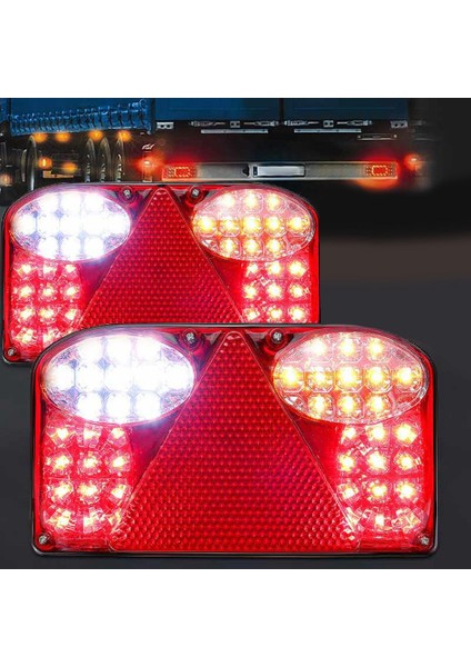Adet 12V LED Araç Römorku Kamyon Kuyruk Lambası Arka Lambası Arka Işık Stop Fren Lambaları Dönüş Sinyali Van Kamyon Için (Yurt Dışından) fiyatları