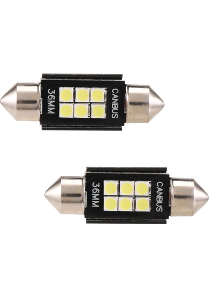 Son Derece Parlak 400 Lümen 3020 Yonga Seti Canbus Hatasız LED Ampuller Iç Araç Aydınlatmaları Plaka Kubbe Harita Kapı Nezaket 36MM Çelenk DE3175 6428 Xenon Beyaz (Yurt Dışından)