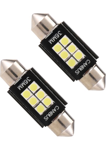 Son Derece Parlak 400 Lümen 3020 Yonga Seti Canbus Hatasız LED Ampuller Iç Araç Aydınlatmaları Plaka Kubbe Harita Kapı Nezaket 36MM Çelenk DE3175 6428 Xenon Beyaz (Yurt Dışından) modelleri