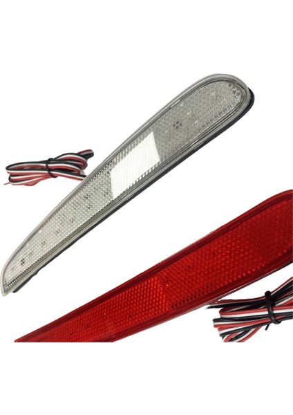 Honda Nbox 2023-2024 Araba LED Arka Tampon Işığı Arka Sis Lambası Park Uyarı Işığı Reflektör Arka Lambaları Beyaz (Yurt Dışından) indirimleri