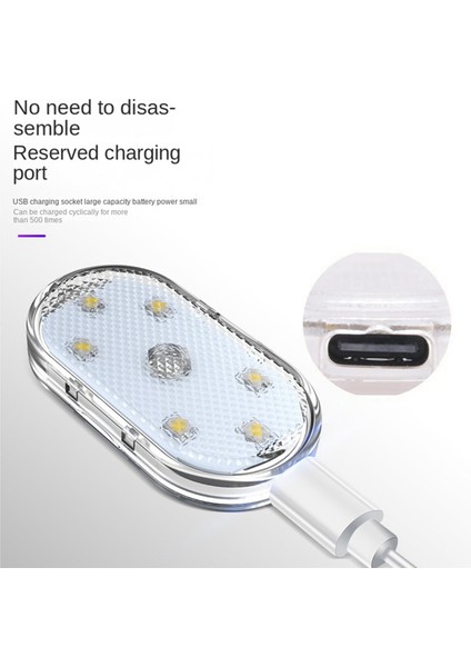 Araba Ortam Işığı Araba Iç Mekan Dokunmatik Sensör USB Şarj Aydınlatma Araba Okuma Işığı LED Ortam Işığı Buz Mavisi (Yurt Dışından) indirimleri