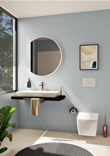 Origin A4255729 YÜKSEK LAVABO Bataryası, Soft Bakır