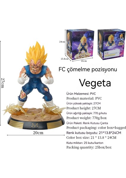 27 cm Anime Yedi Ejderha Çömelme (Yurt Dışından)