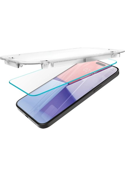 Airglass Apple iPhone 16 Plus Ile Uyumlu Uygulama Aparatlı Cam Ekran Koruyucu 2 adet