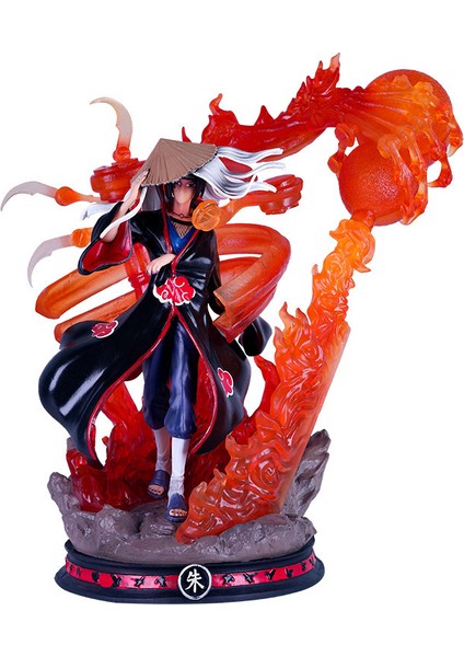 Naruto Uchiha Weasel El Kuklası Model Süsler Yanabilir Heykel Hediye (Yurt Dışından)