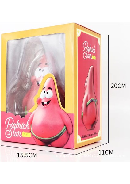 Sünger Bob Anime Figürü Patta Yıldız Figürü Süsleri (Yurt Dışından)