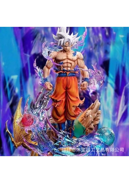 Yedi Ejder Topu Goku Süper Saiyan'ın Aşırı Niyetinden Beri El Modeli Süsler Heykel Hediye Işık Yayan Olabilir (Yurt Dışından)
