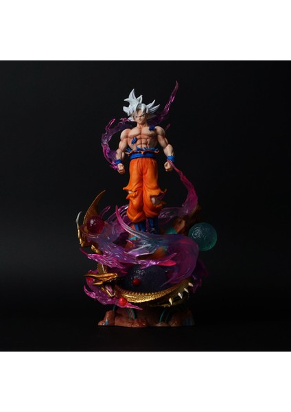 Yedi Ejder Topu Goku Süper Saiyan'ın Aşırı Niyetinden Beri El Modeli Süsler Heykel Hediye Işık Yayan Olabilir (Yurt Dışından)