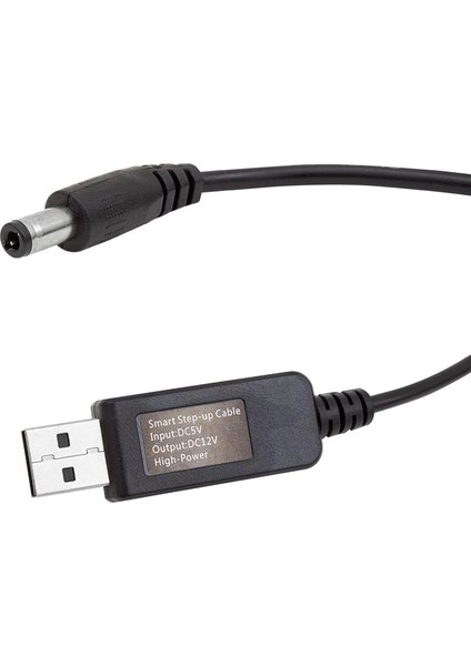 USB To Dc 5.5*2.5mm Uçlu 12 Volt - 1 Amper 5 Volt To 12 Volt Çevirici Adaptör