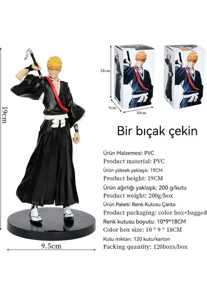19 cm Bleach Kurosaki Ichigo Modeli (Yurt Dışından)