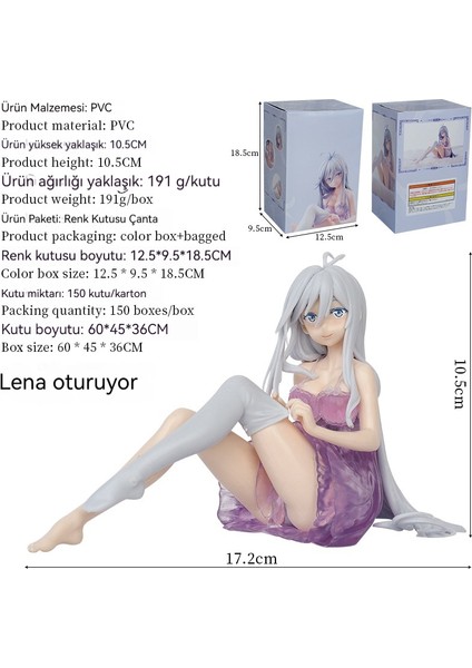 11 cm Oturma Lena Pijama Araba Güzel Kız Bebek El Modeli (Yurt Dışından)