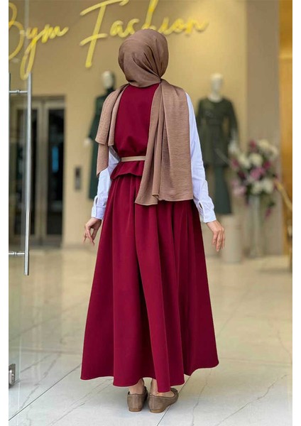 Etek ve Yelek Ikili Takım 6035 Bordo fiyatları
