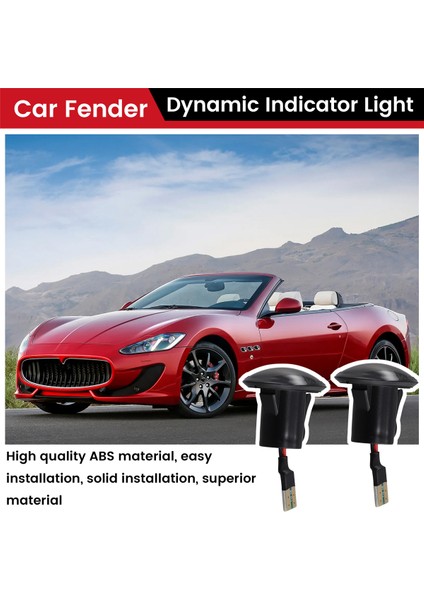 Araba Çamurluk Gösterge Işığı Dinamik Yan Işaret Işığı Fiat 500 Maserati Grancabrio Lancia Lybra Dönüş Sinyal Işıkları (Yurt Dışından) fırsatları