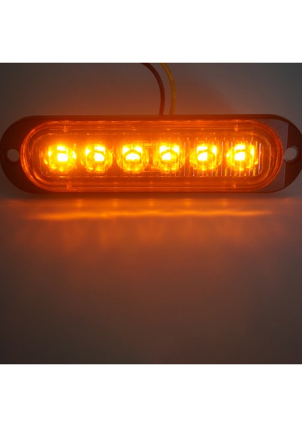 Adet 6led LED Işık Başlığı Acil Durum Işaret Tehlike Uyarı Işığı Flaş Dikkat Strobe Işık Çubuğu Araba Kamyon 12-24V Turuncu (Yurt Dışından) indirimleri